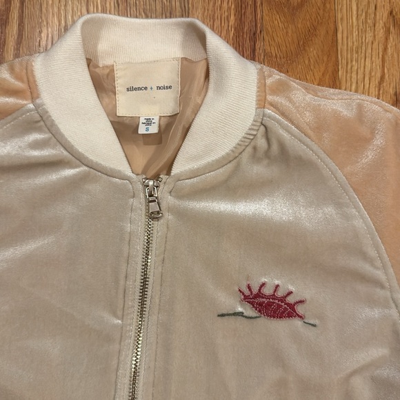 silence + noise Velvet Embroidered Mermaid Bomber - Picture 3 of 9